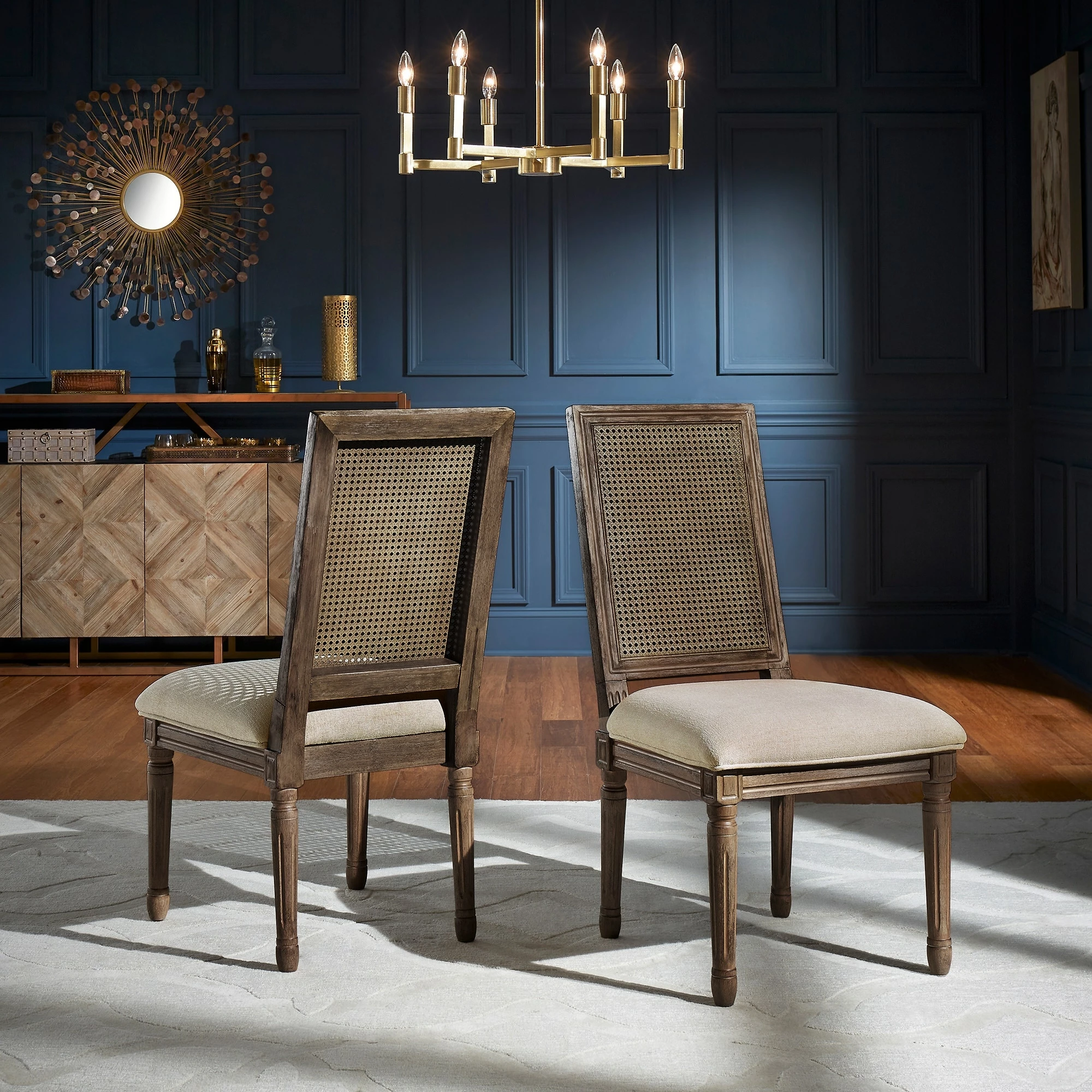 Deals 🎉 Deana Rectangular Linen And Wood Dining Chairs (Set Of 2) By INSPIRE Q Artisan Beige Finish ⌛ 4 Deals 🎉 Deana Rectangular Linen And Wood Dining Chairs (Set Of 2) By INSPIRE Q Artisan Beige Finish ⌛ - Image 4
