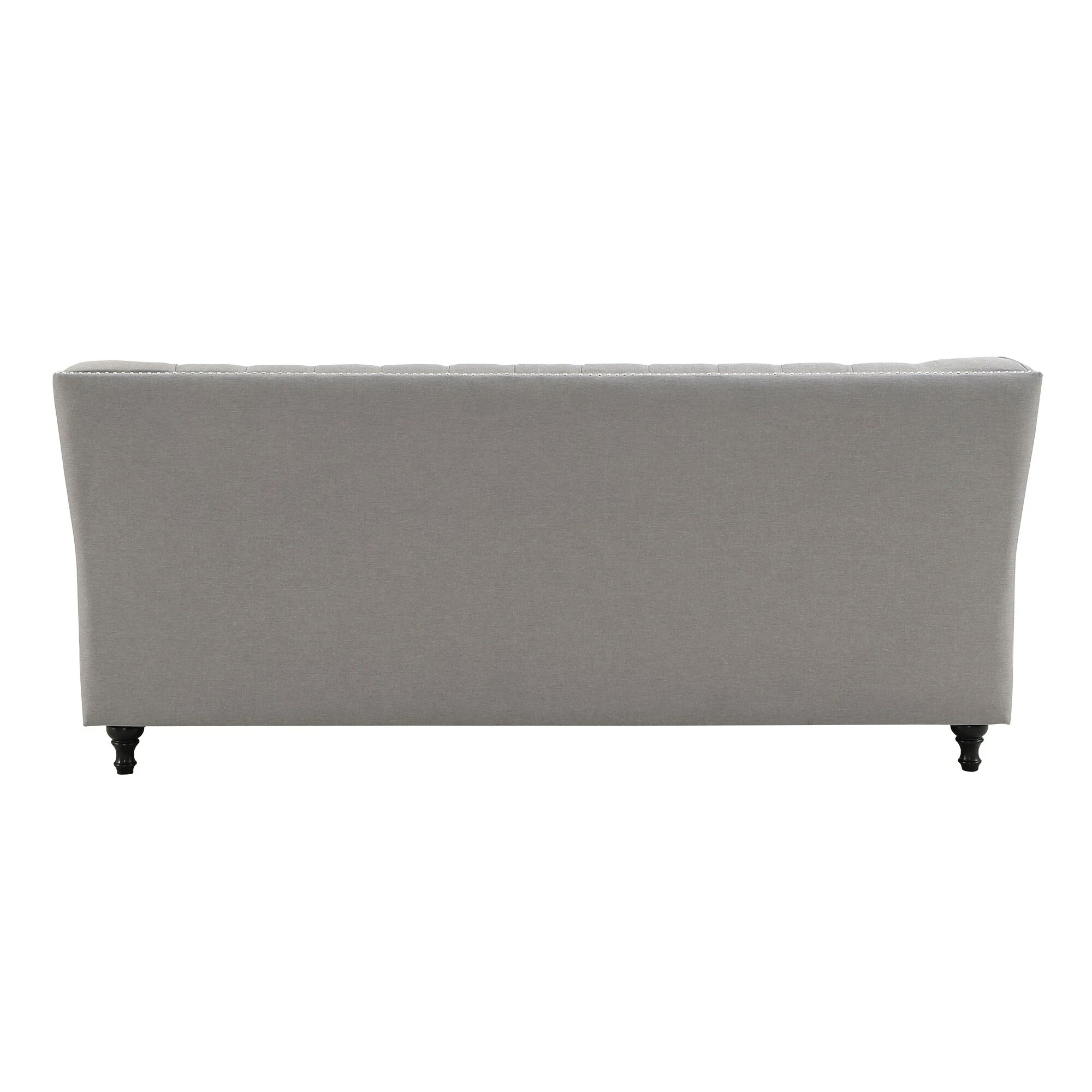 Deals 😉 Dorothy Grey Fabric Button Tufted Sofa With Nailhead Trim By INSPIRE Q Classic 👏 5 Deals 😉 Dorothy Grey Fabric Button Tufted Sofa With Nailhead Trim By INSPIRE Q Classic 👏 - Image 5