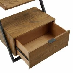 New 😉 Eldersley Two-tone Black & Oak Finish Nightstand By INSPIRE Q Modern 1-drawer With 1 Shelf 🧨 -iNSPIRE Q shop Eldersley Two tone Black 26 Oak finish Nightstand by iNSPIRE Q Modern 12