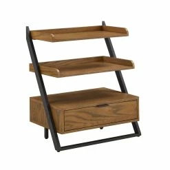 New 😉 Eldersley Two-tone Black & Oak Finish Nightstand By INSPIRE Q Modern 1-drawer With 1 Shelf 🧨 -iNSPIRE Q shop Eldersley Two tone Black 26 Oak finish Nightstand by iNSPIRE Q Modern 13