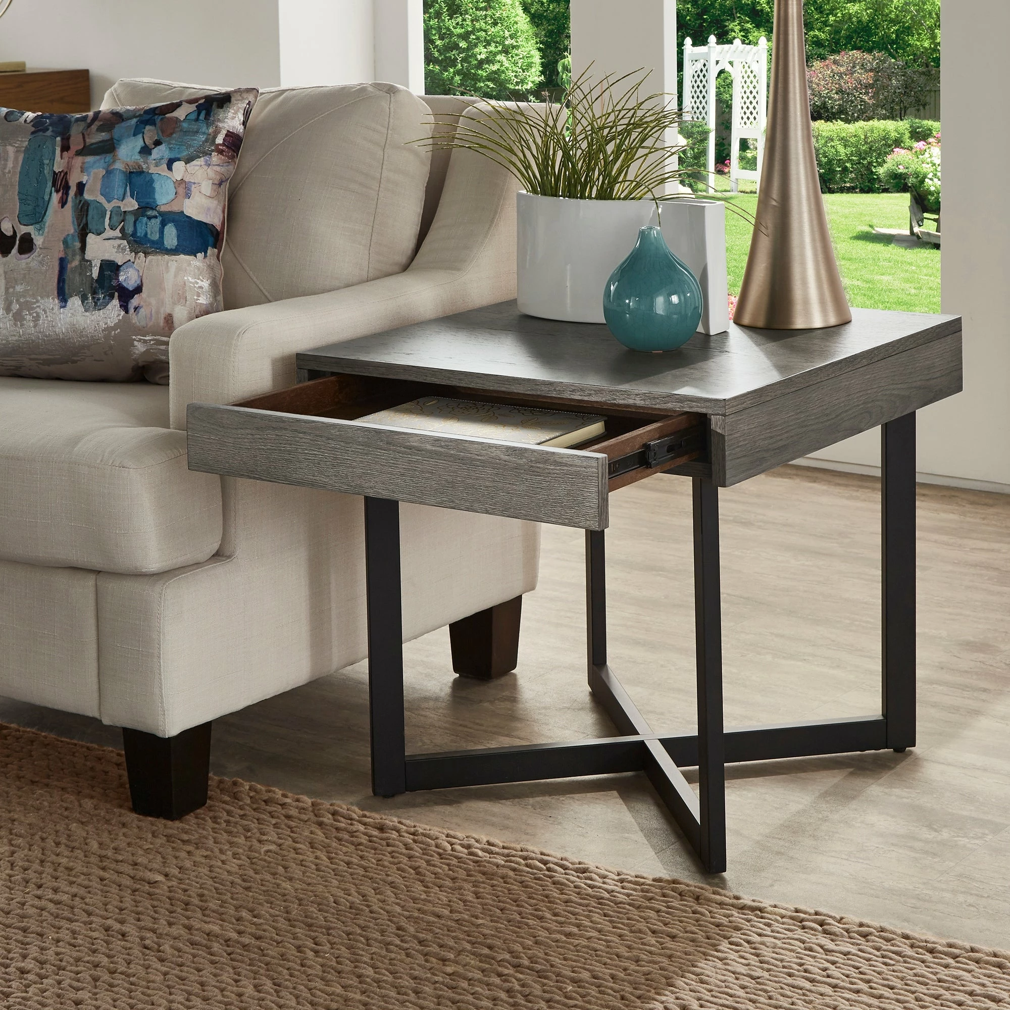 Hot Sale ๐คฉ Eldersley Wood Finish End Table With One Drawer By INSPIRE Q Modern Grey ๐งจ 6 Hot Sale ๐คฉ Eldersley Wood Finish End Table With One Drawer By INSPIRE Q Modern Grey ๐งจ - Image 6