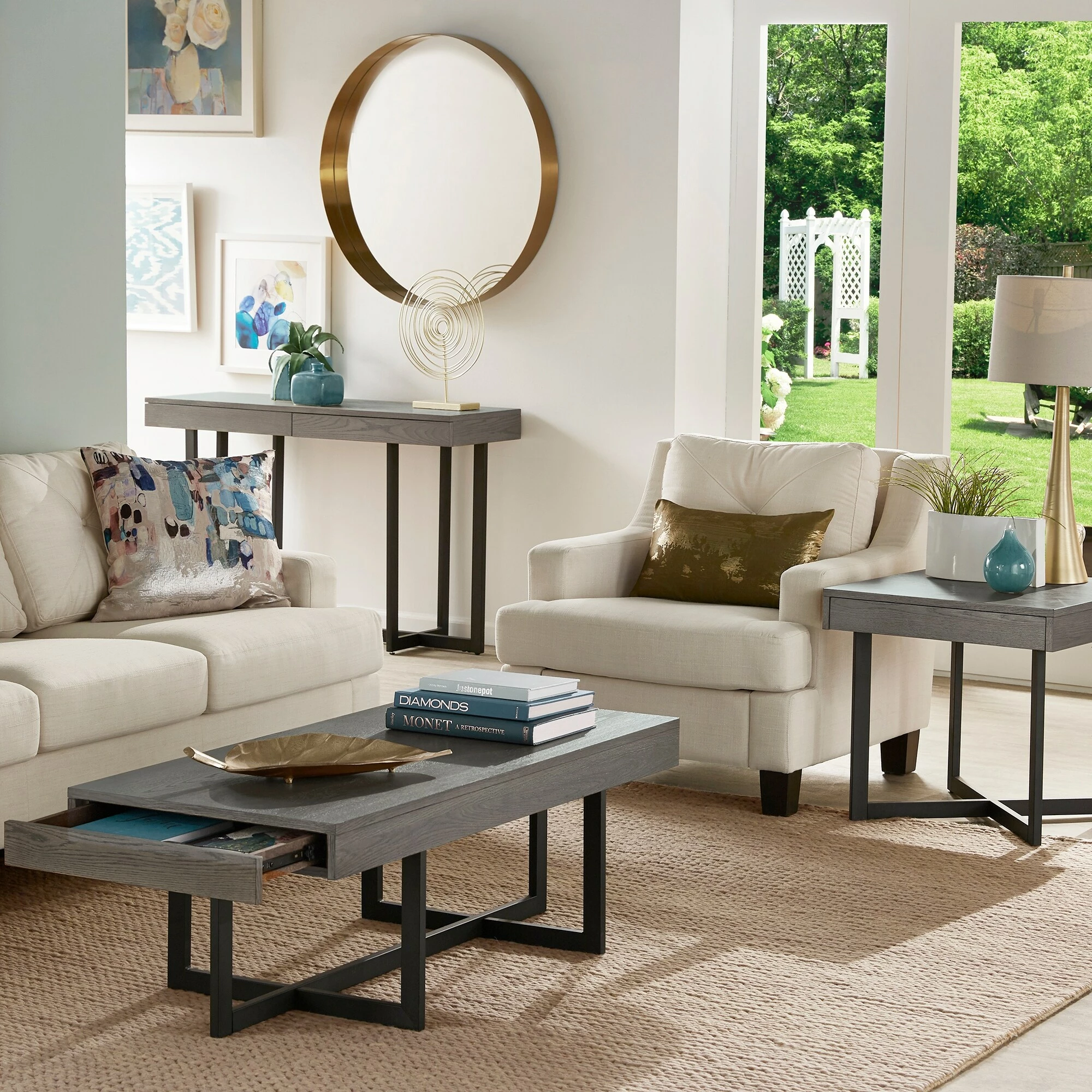 Cheapest ๐ฏ Eldersley Wood Finish Table With Drawer(s) By INSPIRE Q Modern Grey Finish ๐งจ 3 Cheapest ๐ฏ Eldersley Wood Finish Table With Drawer(s) By INSPIRE Q Modern Grey Finish ๐งจ - Image 3