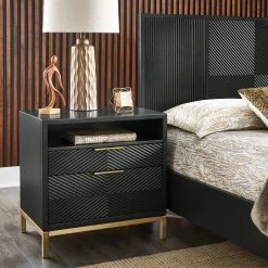 Outlet 🎁 Elea 26" Tall 2 - Drawer Nightstand By INSPIRE Q Bold ⭐