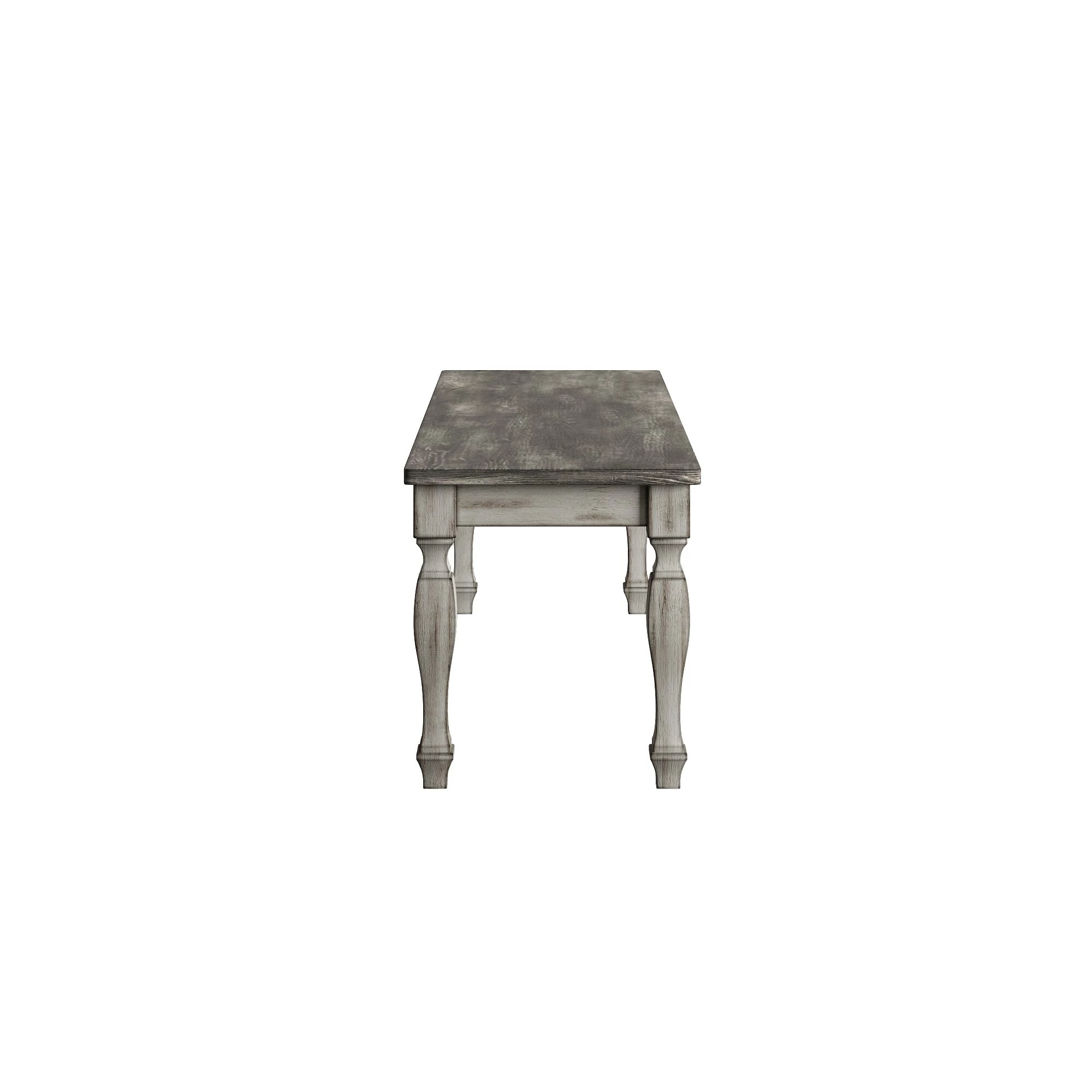 Hot Sale ⌛ Eleanor Two-Tone Square Turned Leg Dining Bench By INSPIRE Q Classic 🎁 4 Hot Sale ⌛ Eleanor Two-Tone Square Turned Leg Dining Bench By INSPIRE Q Classic 🎁 - Image 4