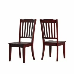 Flash Sale 👍 Eleanor Oak Round Solid Wood Top And Slat Back Chairs 5-piece Dining Set By INSPIRE Q Classic Berry Red Chairs 🧨 -iNSPIRE Q shop Eleanor Oak Round Solid Wood Top and Slat Back Chairs 5 piece Dining Set by iNSPIRE Q Classic d311fcd2 8356 49b8 99e8 81e49aa6d037 1000