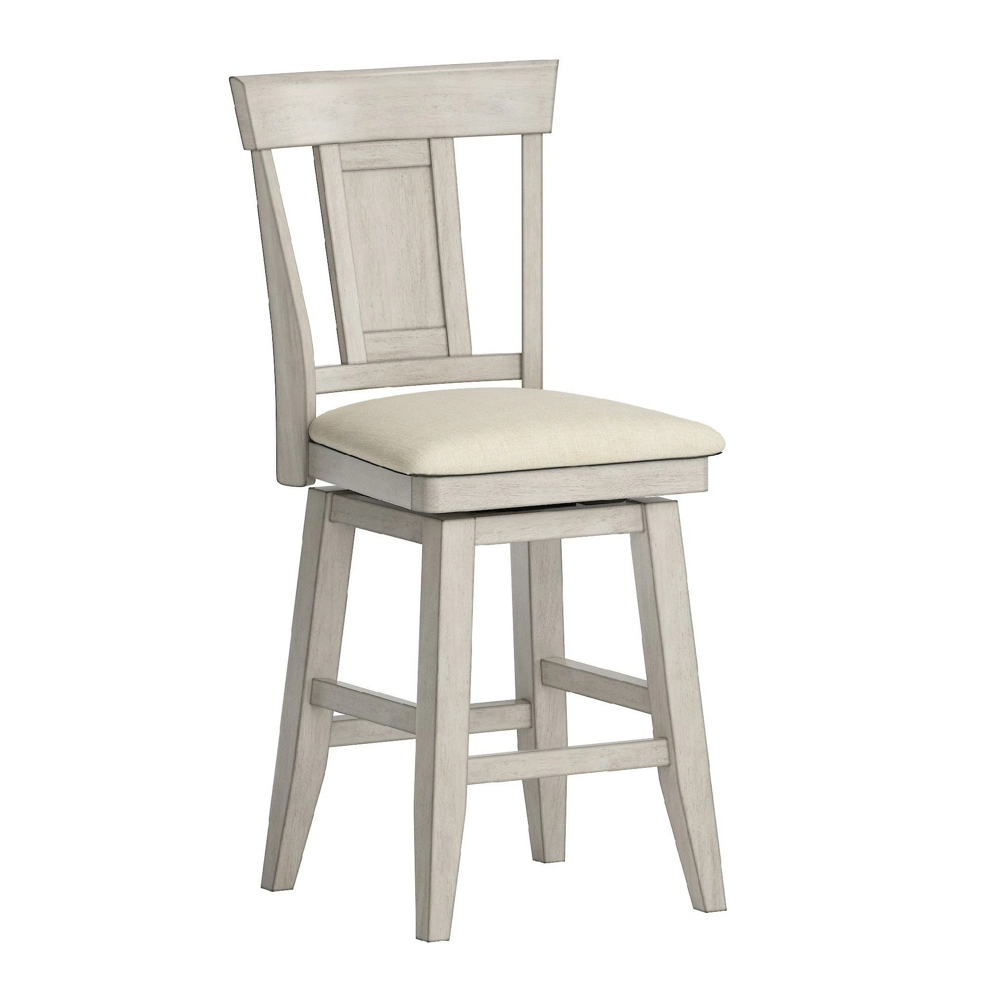 Deals 👍 Eleanor Panel Back Wood Swivel Chair By INSPIRE Q Classic 29" Antique White 🎁 - Image 9