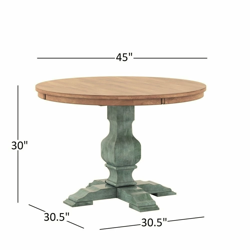 Wholesale 🥰 Eleanor Sage Green Round Solid Wood Top Ladder Back 5-piece Dining Set By INSPIRE Q Classic Antique Sage Green Chairs ❤️ - Image 15