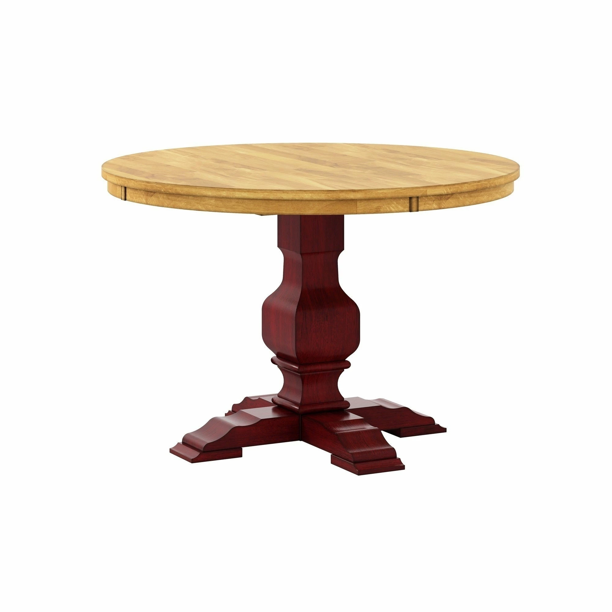 New ⌛ Eleanor Two-tone Round Top Dining Table By INSPIRE Q Classic Berry Red Base 🎉 11 New ⌛ Eleanor Two-tone Round Top Dining Table By INSPIRE Q Classic Berry Red Base 🎉 - Image 11