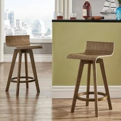 Flash Sale 😉 Ellery Mid-Century Modern Swivel Wood Stool (Set Of 2) INSPIRE Q Modern 29" Bar - Walnut 🔔 20 Flash Sale 😉 Ellery Mid-Century Modern Swivel Wood Stool (Set Of 2) INSPIRE Q Modern 29" Bar - Walnut 🔔 -iNSPIRE Q shop Ellery Mid Century Modern Swivel Wood Stool Set of 2 iNSPIRE Q Modern 22823684 4bc4 4ac7 8391 a0376548174b 1000