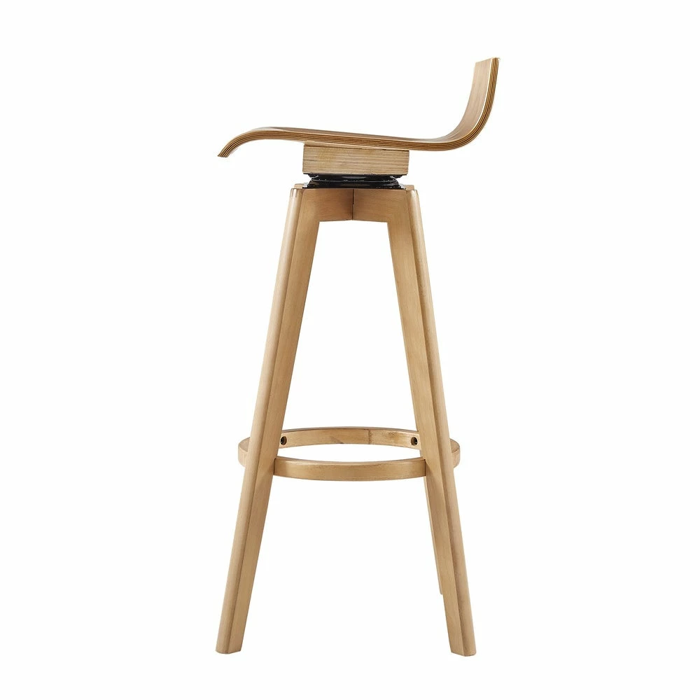 Flash Sale 😉 Ellery Mid-Century Modern Swivel Wood Stool (Set Of 2) INSPIRE Q Modern 29" Bar - Walnut 🔔 11 Flash Sale 😉 Ellery Mid-Century Modern Swivel Wood Stool (Set Of 2) INSPIRE Q Modern 29" Bar - Walnut 🔔 - Image 11
