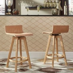Flash Sale 😉 Ellery Mid-Century Modern Swivel Wood Stool (Set Of 2) INSPIRE Q Modern 29" Bar - Walnut 🔔 21 Flash Sale 😉 Ellery Mid-Century Modern Swivel Wood Stool (Set Of 2) INSPIRE Q Modern 29" Bar - Walnut 🔔 -iNSPIRE Q shop Ellery Mid Century Modern Swivel Wood Stool Set of 2 iNSPIRE Q Modern 95e709c4 7d2c 4fa2 8c7b 7fd5845e0d94 1000