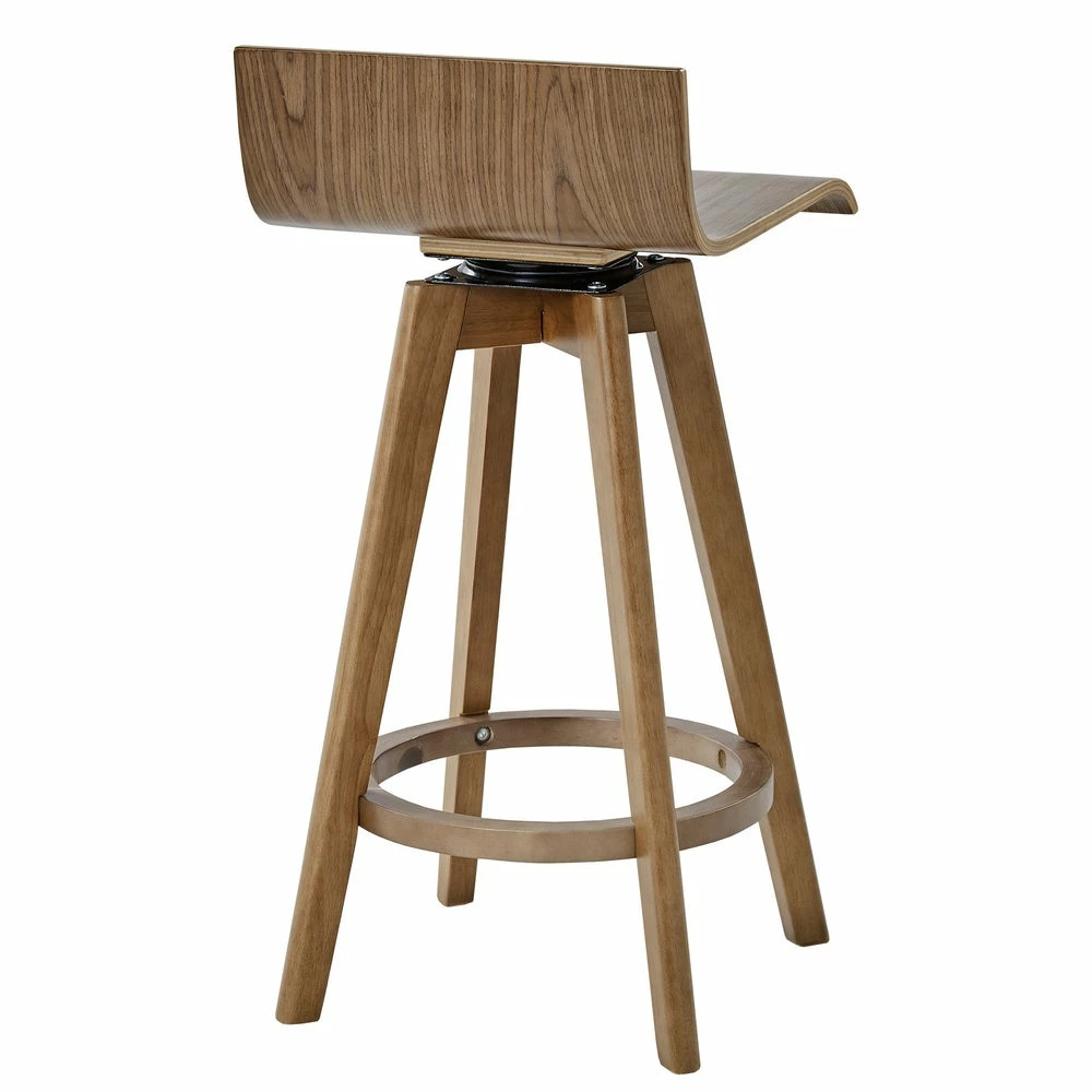 Flash Sale 😉 Ellery Mid-Century Modern Swivel Wood Stool (Set Of 2) INSPIRE Q Modern 29" Bar - Walnut 🔔 12 Flash Sale 😉 Ellery Mid-Century Modern Swivel Wood Stool (Set Of 2) INSPIRE Q Modern 29" Bar - Walnut 🔔 - Image 12