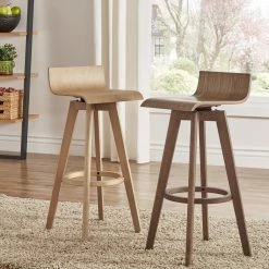 Flash Sale 😉 Ellery Mid-Century Modern Swivel Wood Stool (Set Of 2) INSPIRE Q Modern 29" Bar - Walnut 🔔 17 Flash Sale 😉 Ellery Mid-Century Modern Swivel Wood Stool (Set Of 2) INSPIRE Q Modern 29" Bar - Walnut 🔔 -iNSPIRE Q shop Ellery Mid Century Modern Swivel Wood Stool Set of 2 iNSPIRE Q Modern f30eb9bb 8279 4d4d 8e34 1f3fe081d60e 1000