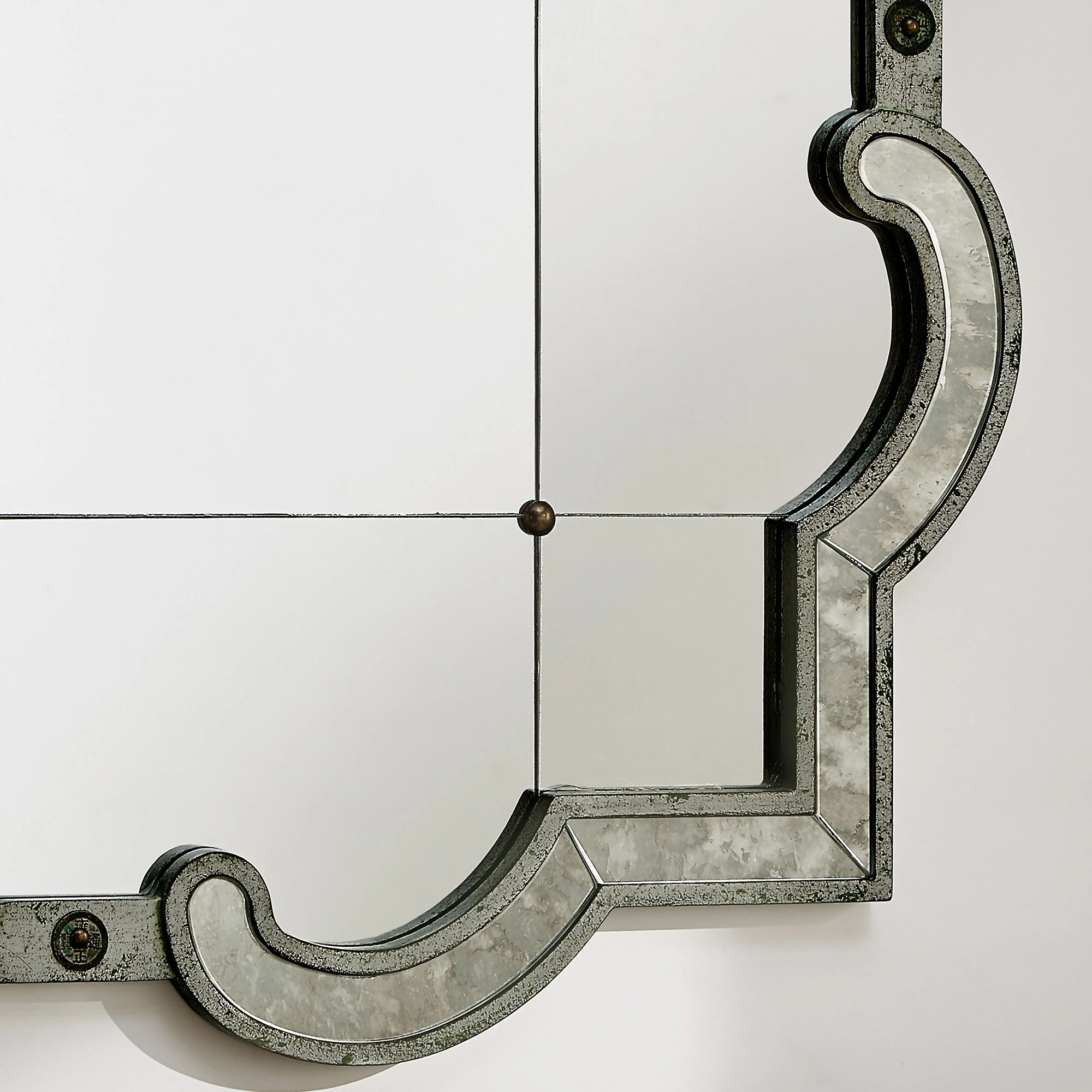 Coupon ⭐ Fantina Antique Silver Paned Wall Mirror By INSPIRE Q Classic 🔔 - Image 2