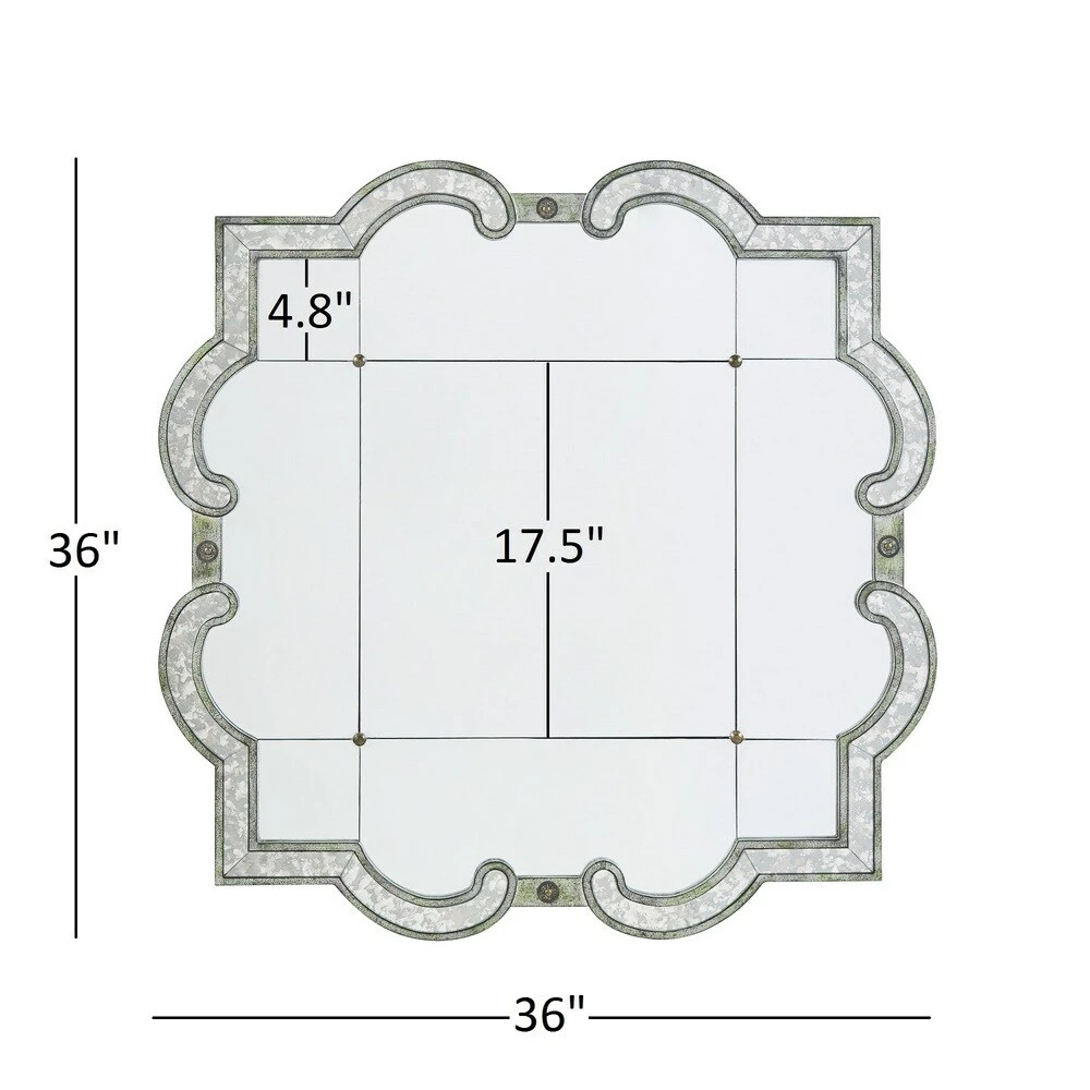 Coupon ⭐ Fantina Antique Silver Paned Wall Mirror By INSPIRE Q Classic 🔔 - Image 9