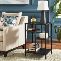 Cheapest 🧨 Farris 26.8" H Metal Side Table Shelving Unit By INSPIRE Q Classic 🧨