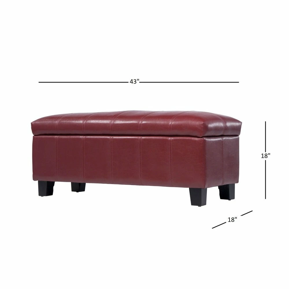 Cheapest 😉 Florenville Dark Brown Storage Ottoman By INSPIRE Q Classic 🎁 - Image 7