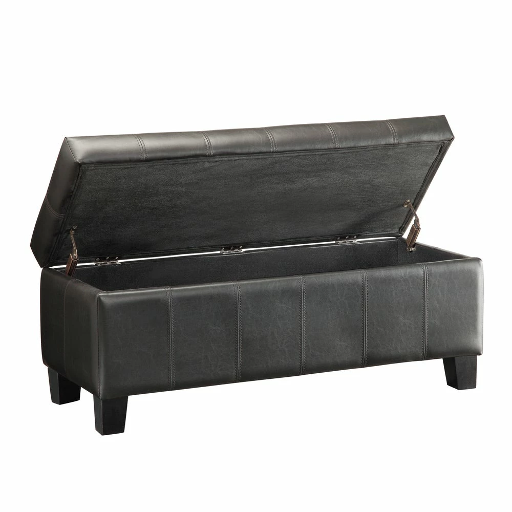 Cheapest 😉 Florenville Dark Brown Storage Ottoman By INSPIRE Q Classic 🎁 - Image 3