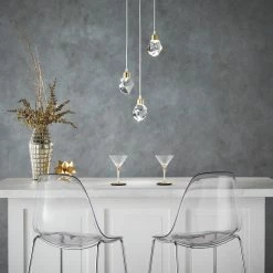 Budget 🔥 Galway Crystal Rock LED Pendant / Chandelier By INSPIRE Q Bold 😍