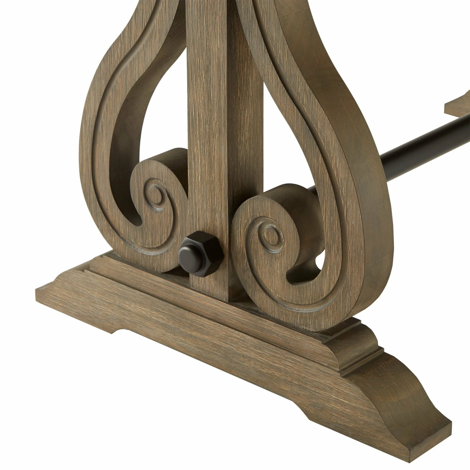 Outlet 👍 Gannon Wire Brushed Wood Oak Finish 1-Drawer Writing Desk By INSPIRE Q Artisan 👏 - Image 5