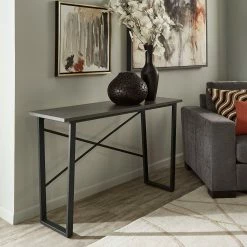 Hot Sale 😍 Granada Matte Black Metal Sofa Table By INSPIRE Q Modern 🤩