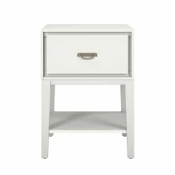 Deals 😀 Haines White Rectangle Wood Accent Table By INSPIRE Q Bold 🌟 -iNSPIRE Q shop Haines White Rectangle Wood Accent Table by iNSPIRE Q Bold