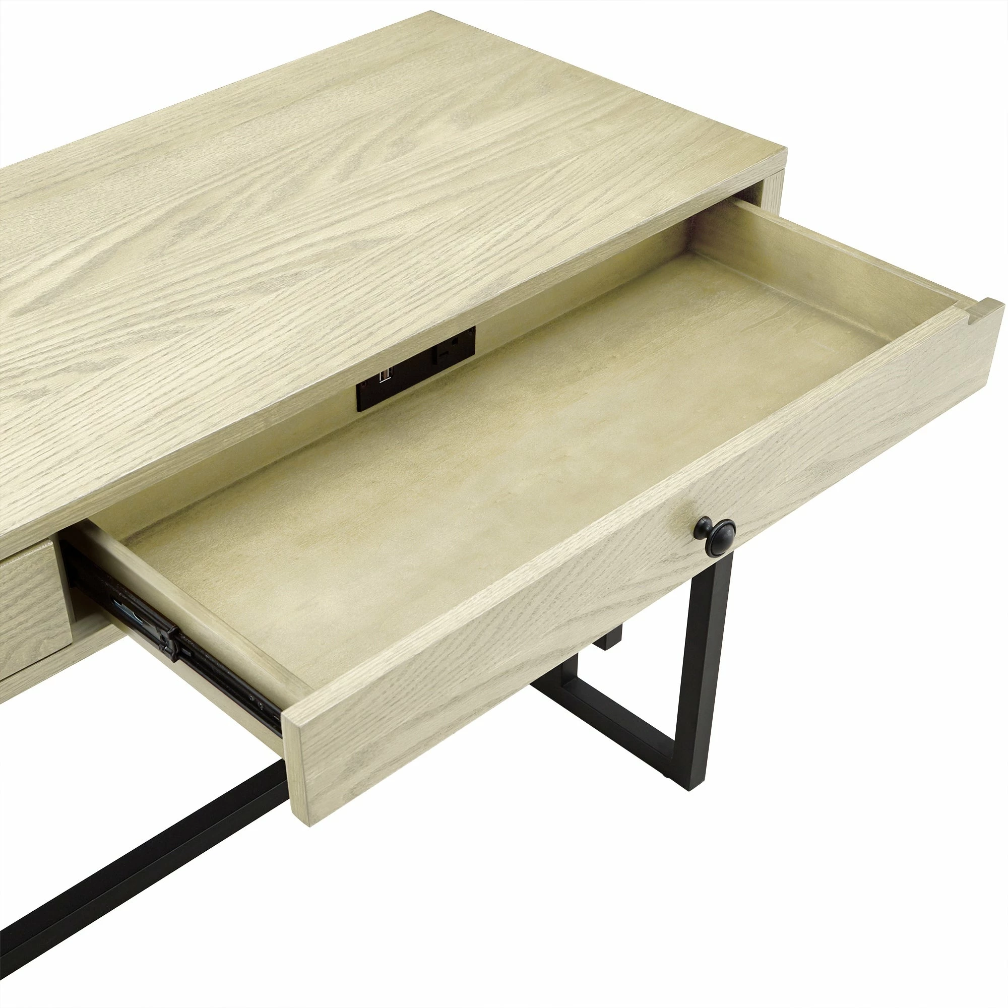 Top 10 👍 Hartley 2-Drawer Desk With Power Outlet By INSPIRE Q Classic Brown 😍 - Image 10