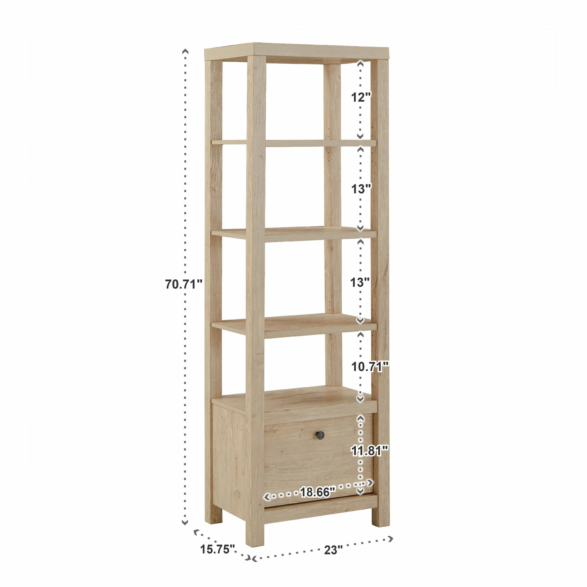 Top 10 🔥 Hinesburg 35 In. Writing Desk With USB Charger By INSPIRE Q Classic Light Ash Desk And Bookcases 🛒 - Image 13