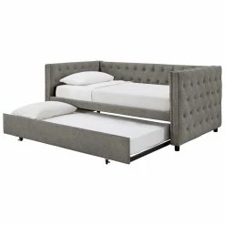 Flash Sale 🥰 Kahler Weave Fabric Daybed With Metal Slats By INSPIRE Q Classic Beige ⌛ -iNSPIRE Q shop Kahler Weave Fabric Daybed by iNSPIRE Q Classic 5