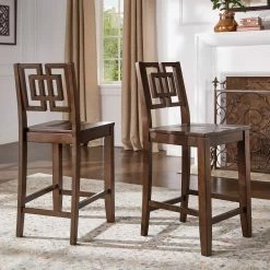 Flash Sale 😀 Kai Ornate Back Counter Height Chairs (Set Of 2) By INSPIRE Q Classic - Set Of 2 🌟