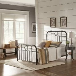 Cheapest ⌛ Kendal Black Metal Bed By INSPIRE Q Classic 😉 -iNSPIRE Q shop Kendal Black Metal Bed by iNSPIRE Q Classic 3