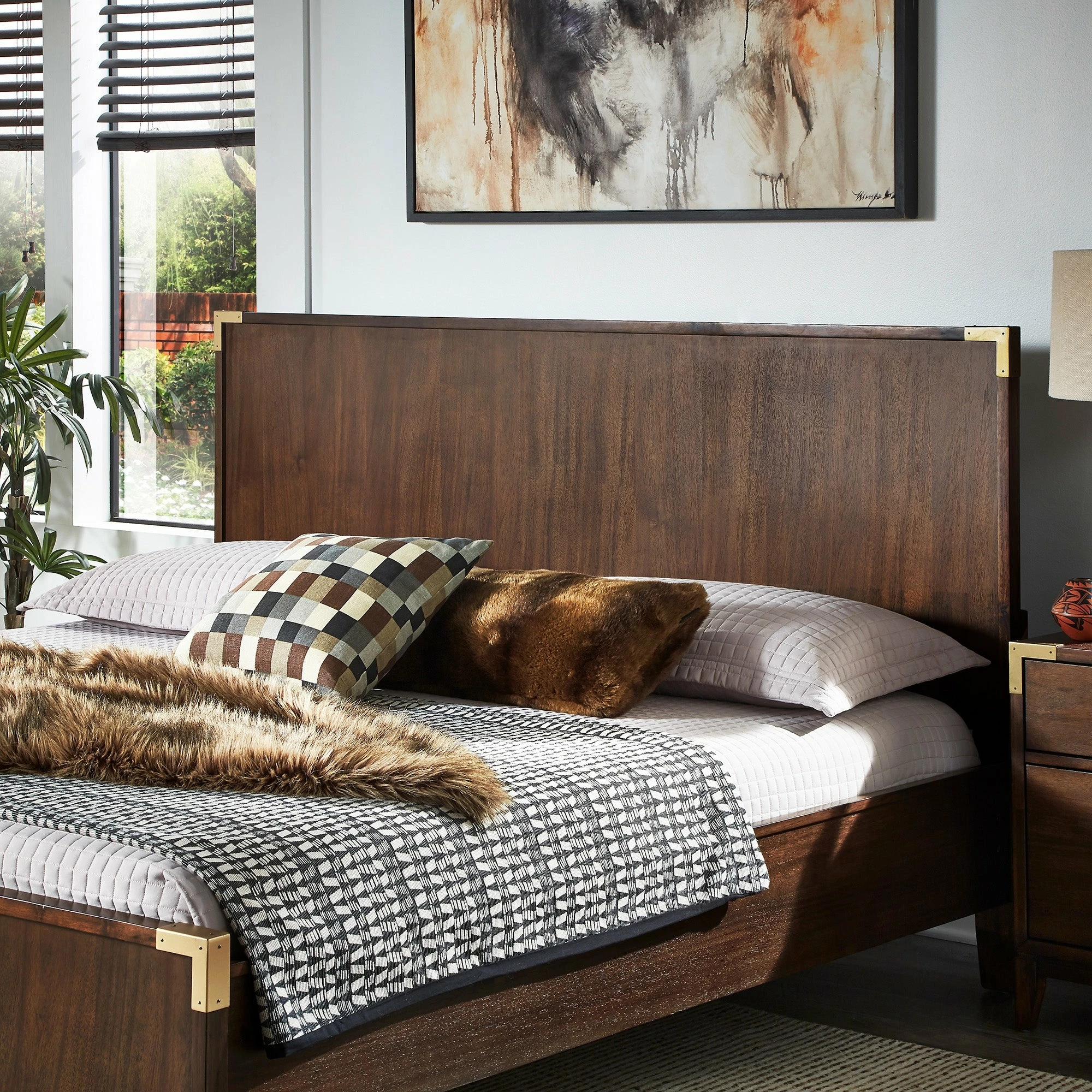 Best Sale 🎁 Khourush Low Profile Campaign Platform Bed By INSPIRE Q Modern 😍 - Image 3