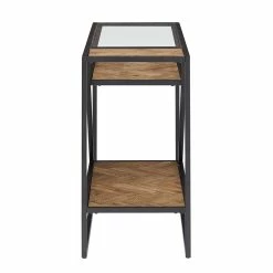 New ⭐ Kita Black Metal Parquet Wood And Glass Sofa Table By INSPIRE Q Modern - Sofa Table 🛒 13 New ⭐ Kita Black Metal Parquet Wood And Glass Sofa Table By INSPIRE Q Modern - Sofa Table 🛒 -iNSPIRE Q shop Kita Black Metal Parquet Wood and Glass Sofa Table by iNSPIRE Q Modern 4