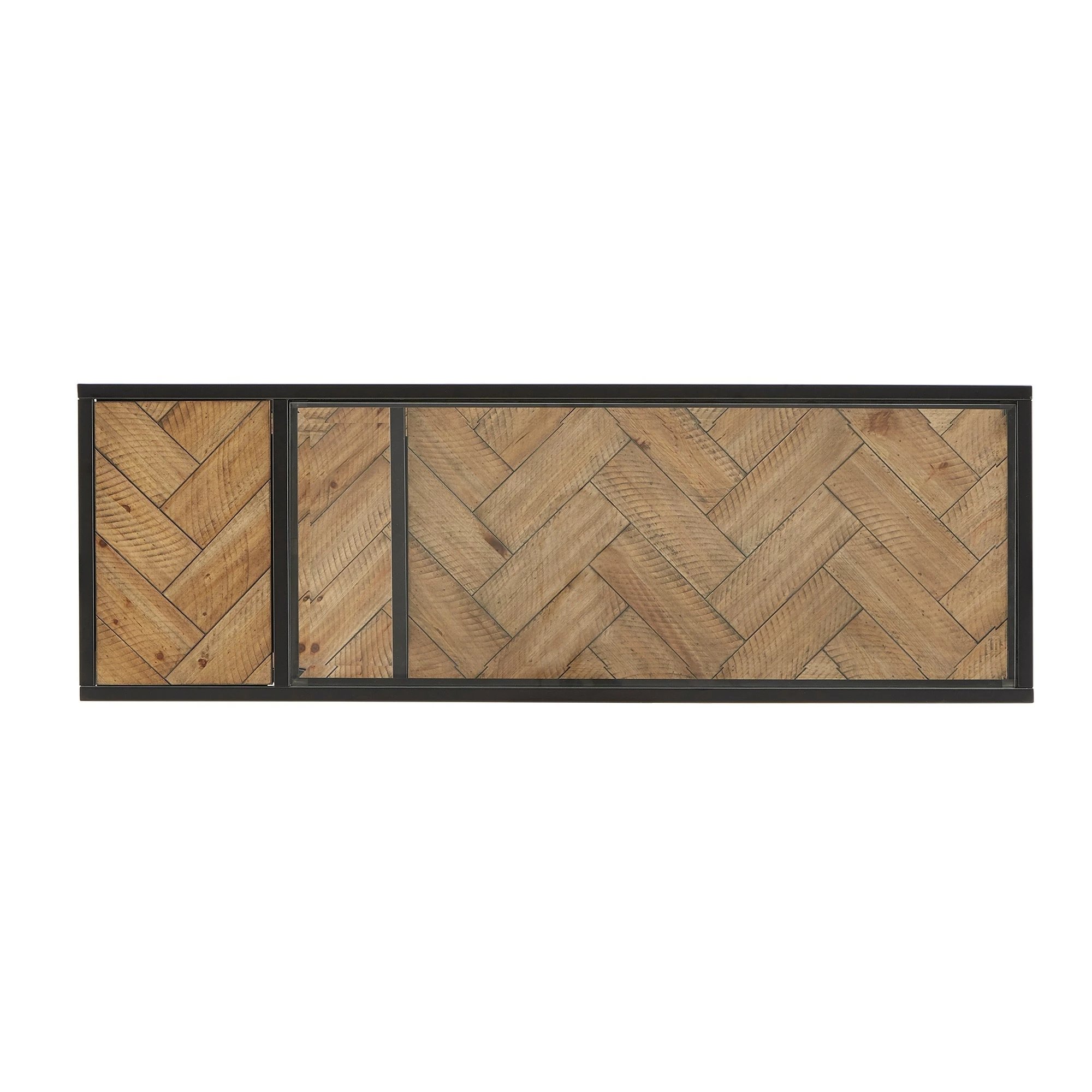 New ⭐ Kita Black Metal Parquet Wood And Glass Sofa Table By INSPIRE Q Modern - Sofa Table 🛒 7 New ⭐ Kita Black Metal Parquet Wood And Glass Sofa Table By INSPIRE Q Modern - Sofa Table 🛒 - Image 7