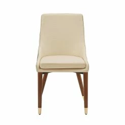 Cheapest 🧨 Leo Two-Tone Beige Dining Chairs (Set Of 2) By INSPIRE Q Modern ⌛ -iNSPIRE Q shop Leo Two Tone Faux Leather Upholstered Dining Chairs 28Set of 229 by iNSPIRE Q Modern 3