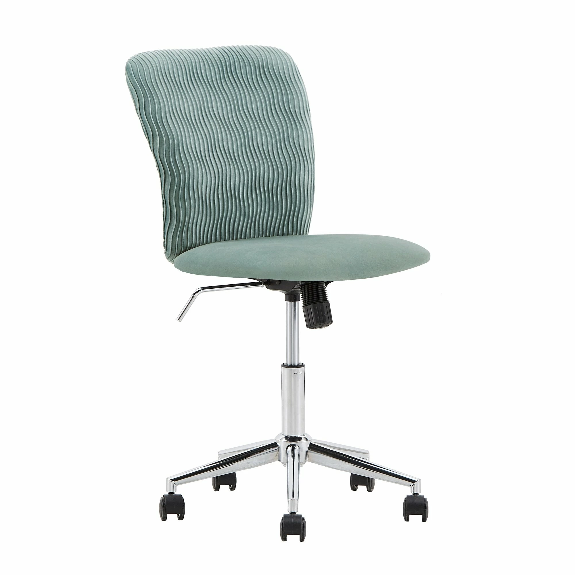 Deals 🛒 Lorelei Velvet Wave Pattern Office Chair By INSPIRE Q Bold Teal 👏 10 Deals 🛒 Lorelei Velvet Wave Pattern Office Chair By INSPIRE Q Bold Teal 👏 - Image 10
