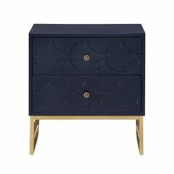New 🛒 Luna Arched Diamond 2- Drawer Gold Metal End Table By INSPIRE Q Bold Blue 🧨 -iNSPIRE Q shop Luna Arched Diamond 2 Drawer Gold Metal End Table by iNSPIRE Q Bold 14
