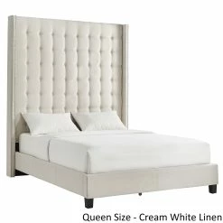 Best Sale ⌛ Marion Nailhead Wingback Tufted 84-Inch High Headboard Platform Bed By INSPIRE Q Bold King Size - Cream White Linen 😉 23 Best Sale ⌛ Marion Nailhead Wingback Tufted 84-Inch High Headboard Platform Bed By INSPIRE Q Bold King Size - Cream White Linen 😉 -iNSPIRE Q shop Marion Nailhead Wingback Tufted 84 Inch High Headboard Platform Bed by iNSPIRE Q Bold 0a31aeb9 209e 4fe1 a405 dc01d12e6637