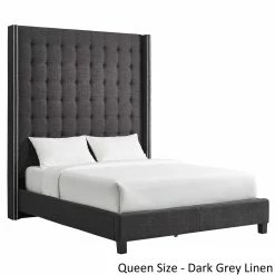 Best Sale ⌛ Marion Nailhead Wingback Tufted 84-Inch High Headboard Platform Bed By INSPIRE Q Bold King Size - Cream White Linen 😉 19 Best Sale ⌛ Marion Nailhead Wingback Tufted 84-Inch High Headboard Platform Bed By INSPIRE Q Bold King Size - Cream White Linen 😉 -iNSPIRE Q shop Marion Nailhead Wingback Tufted 84 Inch High Headboard Platform Bed by iNSPIRE Q Bold 761b625d 59e1 465e ba3b d835f1e92437