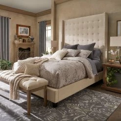 Best Sale ⌛ Marion Nailhead Wingback Tufted 84-Inch High Headboard Platform Bed By INSPIRE Q Bold King Size - Cream White Linen 😉 18 Best Sale ⌛ Marion Nailhead Wingback Tufted 84-Inch High Headboard Platform Bed By INSPIRE Q Bold King Size - Cream White Linen 😉 -iNSPIRE Q shop Marion Nailhead Wingback Tufted 84 Inch High Headboard Platform Bed by iNSPIRE Q Bold 86b2dd96 138e 4c29 8e42 ad63e546bc1a
