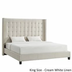 Best Sale ✨ Marion Nailhead Wingback Tufted Tall Headboard Platform Bed By INSPIRE Q Bold King Size - Dark Grey Linen ⌛ 24 Best Sale ✨ Marion Nailhead Wingback Tufted Tall Headboard Platform Bed By INSPIRE Q Bold King Size - Dark Grey Linen ⌛ -iNSPIRE Q shop Marion Nailhead Wingback Tufted Tall Headboard Platform Bed by iNSPIRE Q Bold 2c011e09 037a 42f6 9341 037c3546cb04