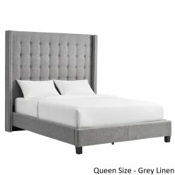 Best Sale ✨ Marion Nailhead Wingback Tufted Tall Headboard Platform Bed By INSPIRE Q Bold King Size - Dark Grey Linen ⌛ 21 Best Sale ✨ Marion Nailhead Wingback Tufted Tall Headboard Platform Bed By INSPIRE Q Bold King Size - Dark Grey Linen ⌛ -iNSPIRE Q shop Marion Nailhead Wingback Tufted Tall Headboard Platform Bed by iNSPIRE Q Bold 36ee6df4 dd05 465f bac4 a535607bb301