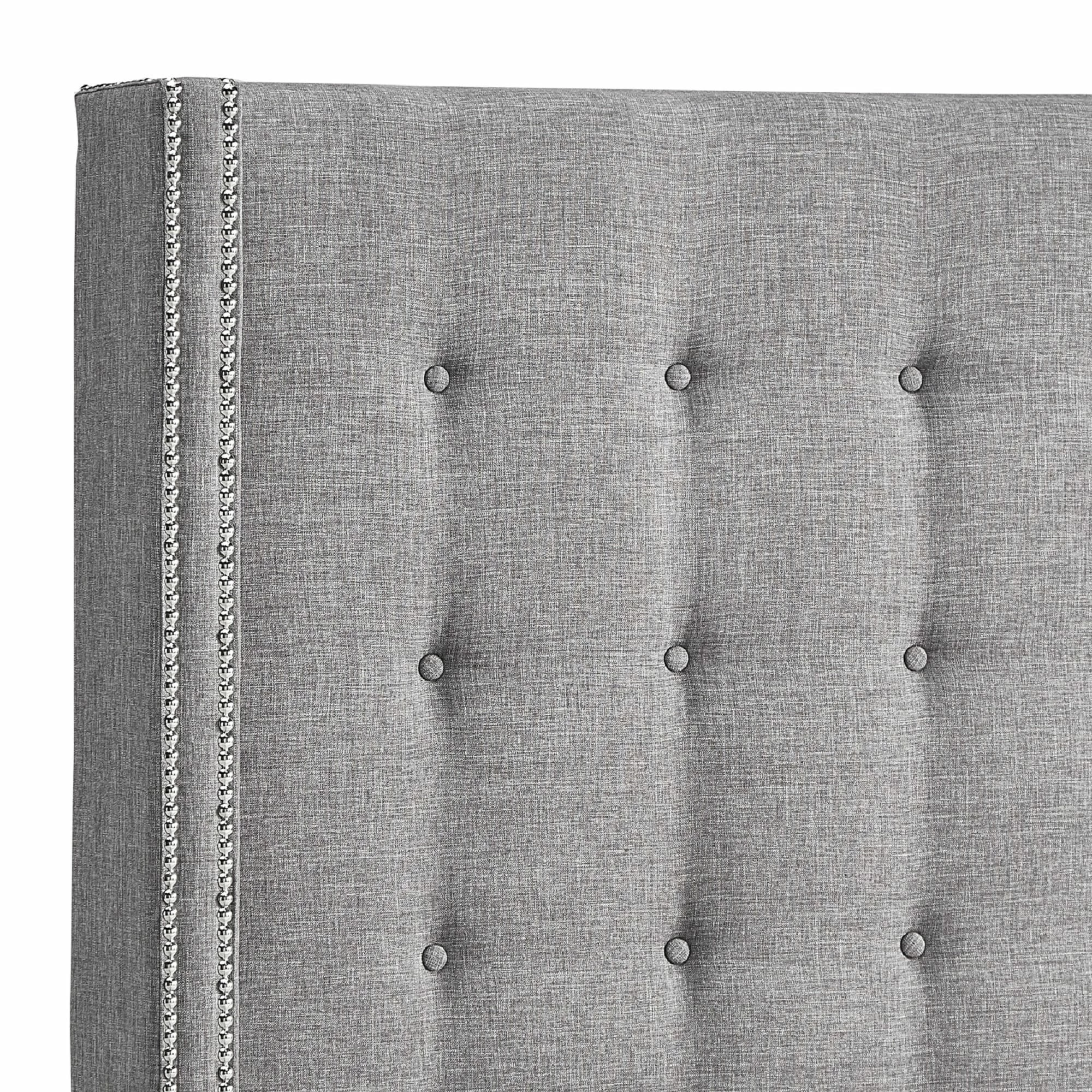 Best Sale ✨ Marion Nailhead Wingback Tufted Tall Headboard Platform Bed By INSPIRE Q Bold King Size - Dark Grey Linen ⌛ 14 Best Sale ✨ Marion Nailhead Wingback Tufted Tall Headboard Platform Bed By INSPIRE Q Bold King Size - Dark Grey Linen ⌛ - Image 14