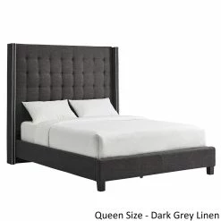 Best Sale ✨ Marion Nailhead Wingback Tufted Tall Headboard Platform Bed By INSPIRE Q Bold King Size - Dark Grey Linen ⌛ 19 Best Sale ✨ Marion Nailhead Wingback Tufted Tall Headboard Platform Bed By INSPIRE Q Bold King Size - Dark Grey Linen ⌛ -iNSPIRE Q shop Marion Nailhead Wingback Tufted Tall Headboard Platform Bed by iNSPIRE Q Bold 87da0072 2bc3 4731 a981 b7049081a461