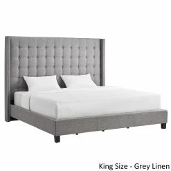 Best Sale ✨ Marion Nailhead Wingback Tufted Tall Headboard Platform Bed By INSPIRE Q Bold King Size - Dark Grey Linen ⌛ 22 Best Sale ✨ Marion Nailhead Wingback Tufted Tall Headboard Platform Bed By INSPIRE Q Bold King Size - Dark Grey Linen ⌛ -iNSPIRE Q shop Marion Nailhead Wingback Tufted Tall Headboard Platform Bed by iNSPIRE Q Bold d3ba1811 3c45 4fe9 93ad 4a3cee36f661