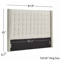 Cheap ⭐ Marion Tall Tufted Wingback Headboard By INSPIRE Q Bold 👏 -iNSPIRE Q shop Marion Nailhead Wingback Tufted Tall Headboards by iNSPIRE Q Bold 981f78a7 e4c5 4921 ad4f 96ac63d6197c 1000