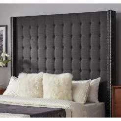 Cheap ⭐ Marion Tall Tufted Wingback Headboard By INSPIRE Q Bold 👏 -iNSPIRE Q shop Marion Tall Tufted Wingback Headboard by iNSPIRE Q Bold 1