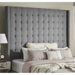 Cheap ⭐ Marion Tall Tufted Wingback Headboard By INSPIRE Q Bold 👏 -iNSPIRE Q shop Marion Tall Tufted Wingback Headboard by iNSPIRE Q Bold 2