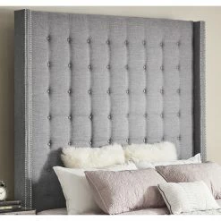 Cheap ⭐ Marion Tall Tufted Wingback Headboard By INSPIRE Q Bold 👏 -iNSPIRE Q shop Marion Tall Tufted Wingback Headboard by iNSPIRE Q Bold 3