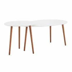 New 🛒 Marisol Two-Tone Nesting Table Set By INSPIRE Q Modern 🥰 -iNSPIRE Q shop Marisol Two Tone Nesting Table Set by iNSPIRE Q Modern 5